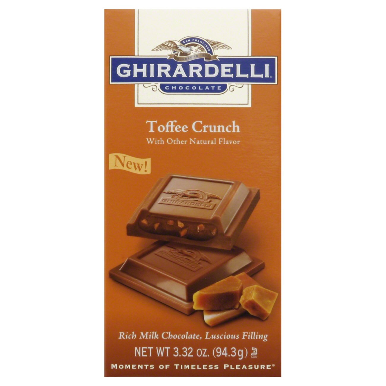 Ghirardelli Chocolate Toffee Crunch Milk Chocolate Shop Candy at HEB