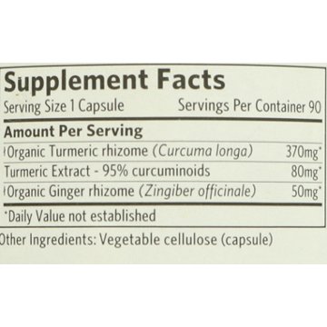 Organic India Turmeric Formula Vegetarian Capsules