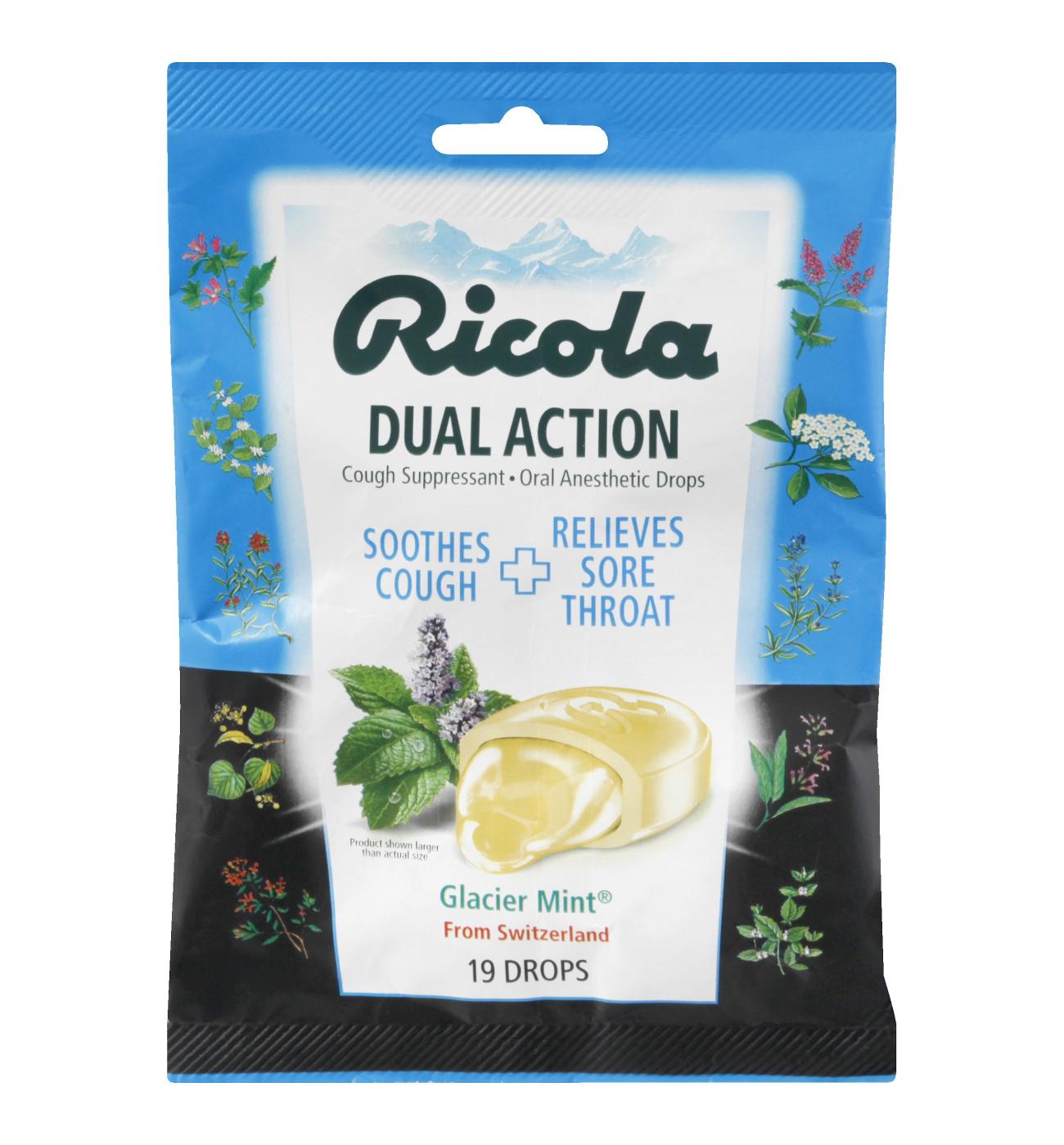 Ricola Extra Strength Cough Suppressant Drops With Natural Menthol Glacier Mint; image 1 of 3