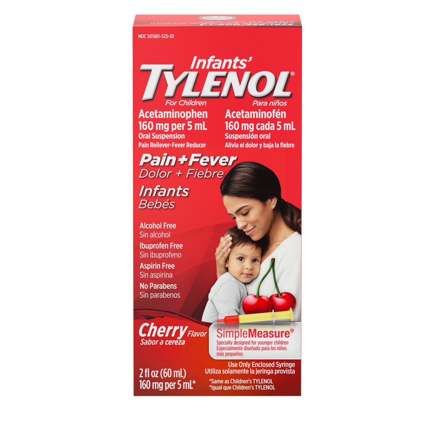 Infant's Tylenol Infants' Tylenol Oral Suspension, Cherry; image 1 of 4