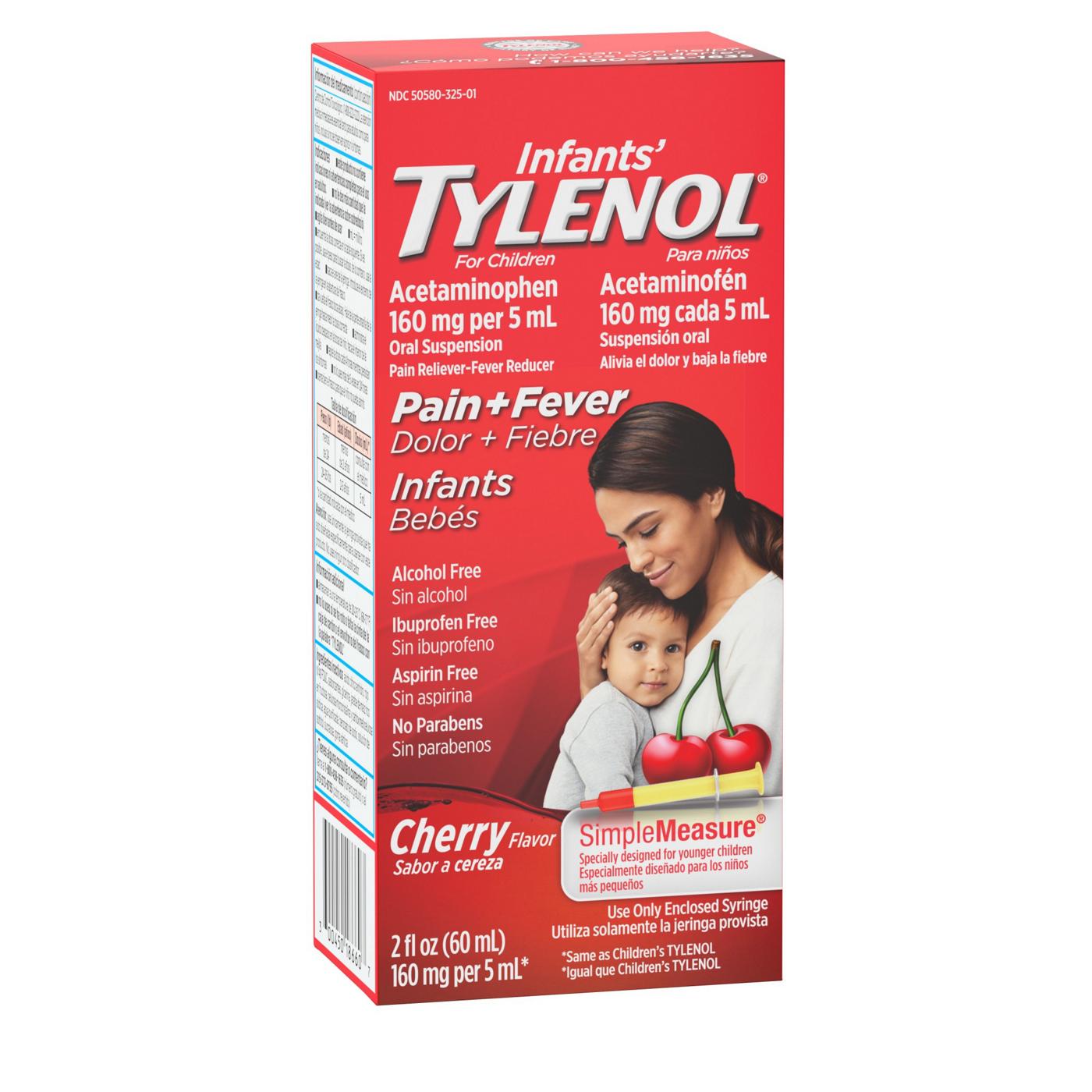 Infant's Tylenol Infants' Tylenol Oral Suspension, Cherry; image 4 of 4