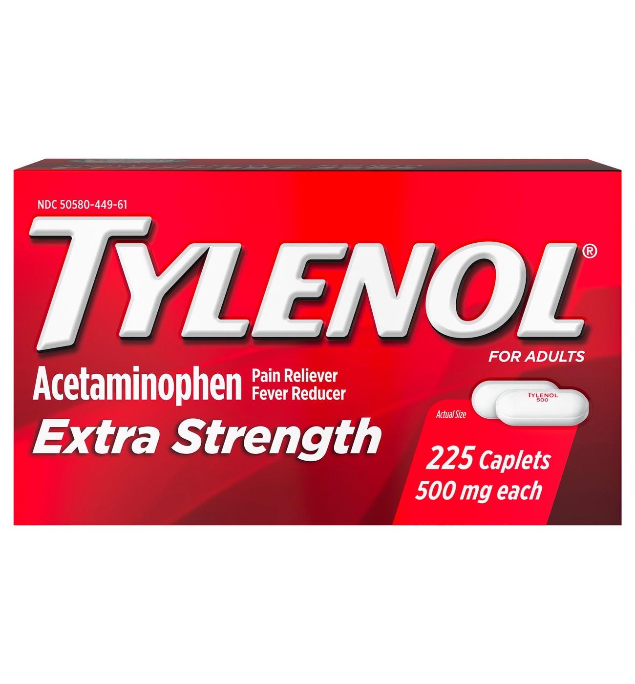 Tylenol Extra Strength Caplets - 500 Mg; image 1 of 7
