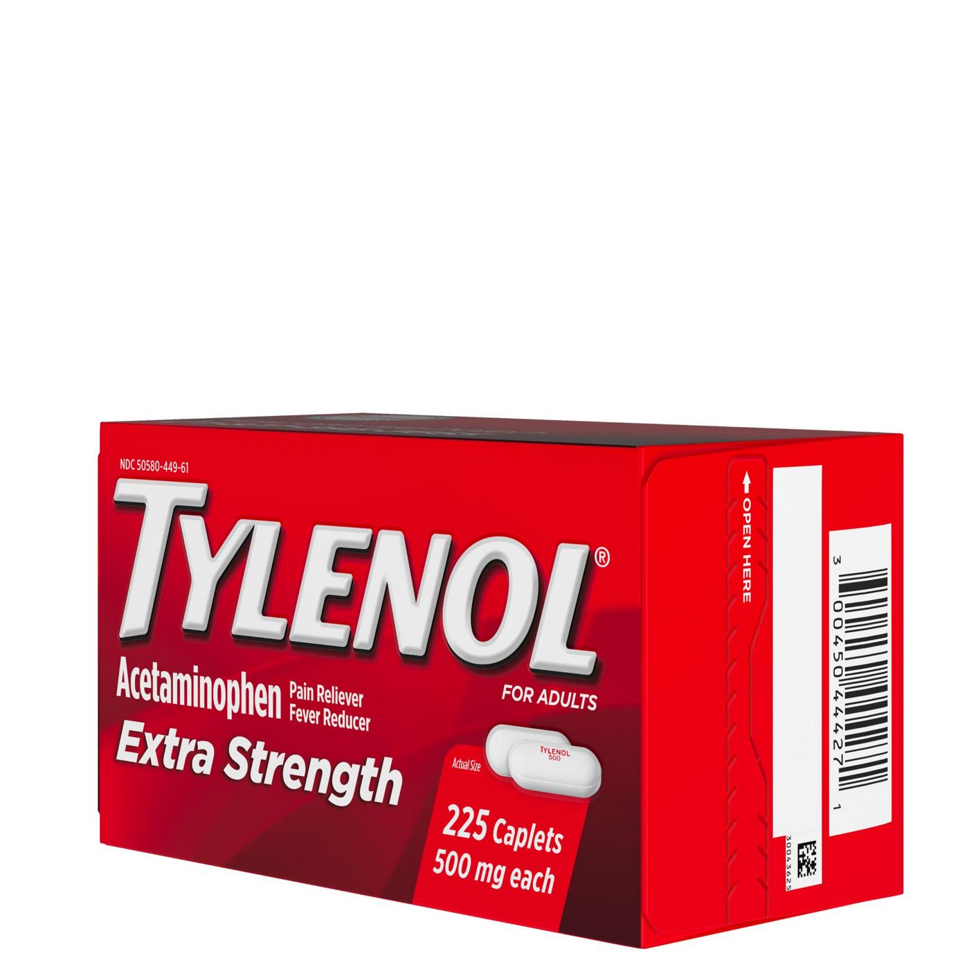 Tylenol Extra Strength Caplets - 500 Mg; image 5 of 7