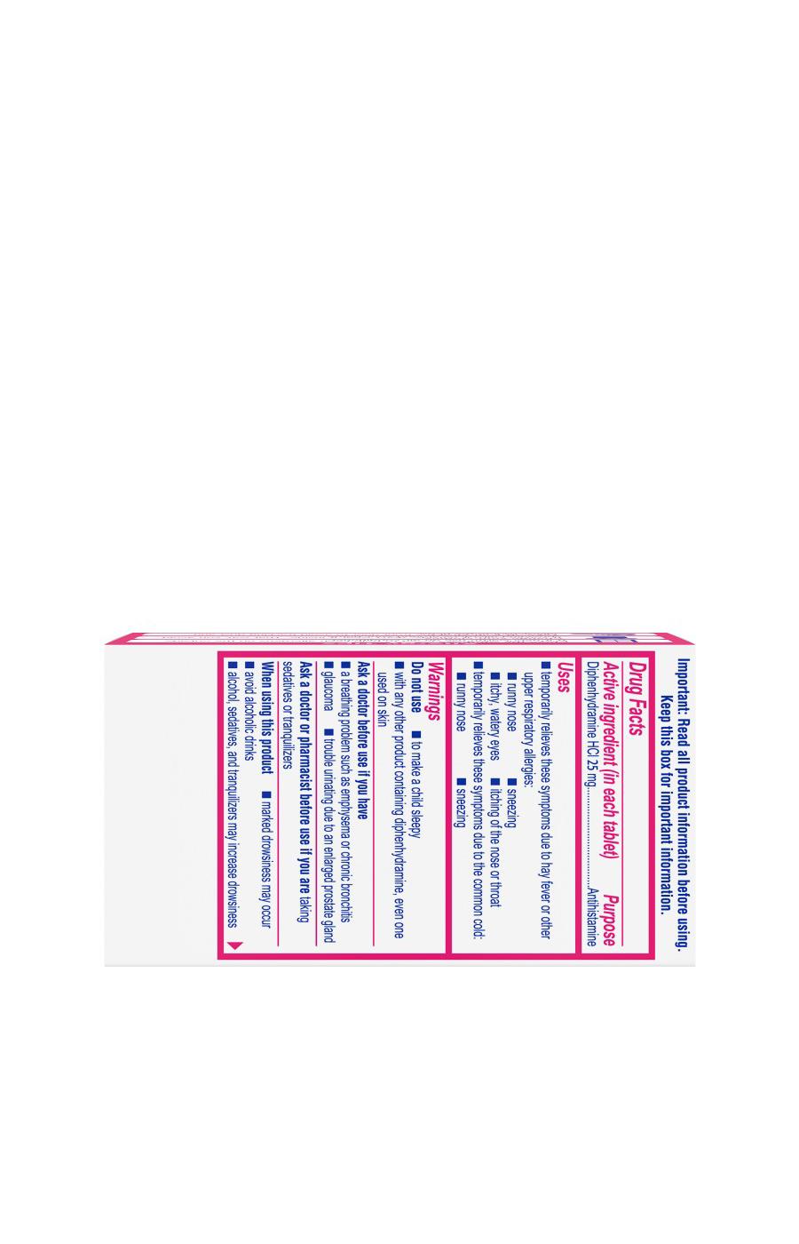 Benadryl Allergy Ultratabs Tablets; image 6 of 7