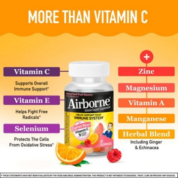 Airborne Assorted Fruit Flavored Gummies