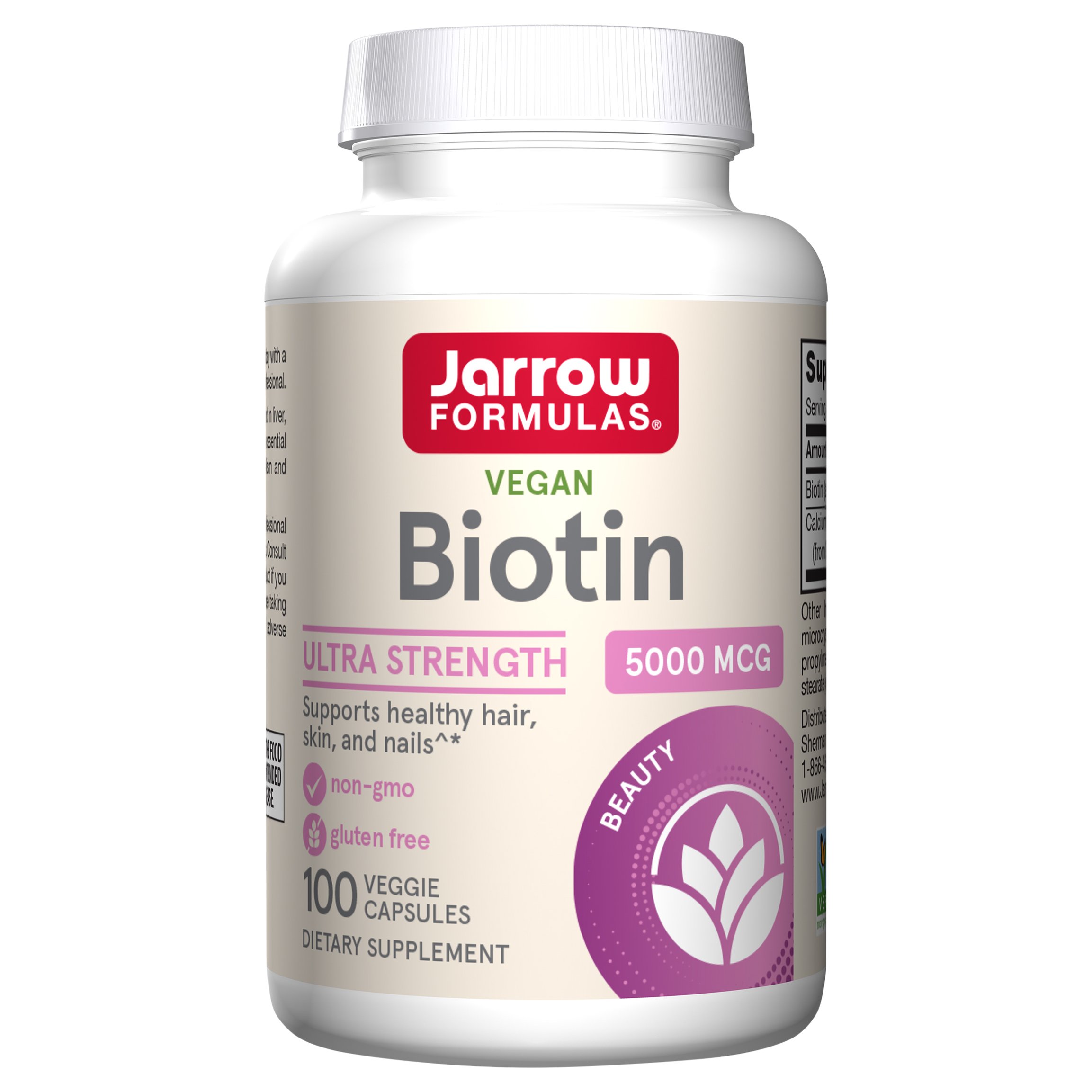 Jarrow Formulas Biotin Capsules - 5000 mcg - Shop Vitamins A-Z at H-E-B