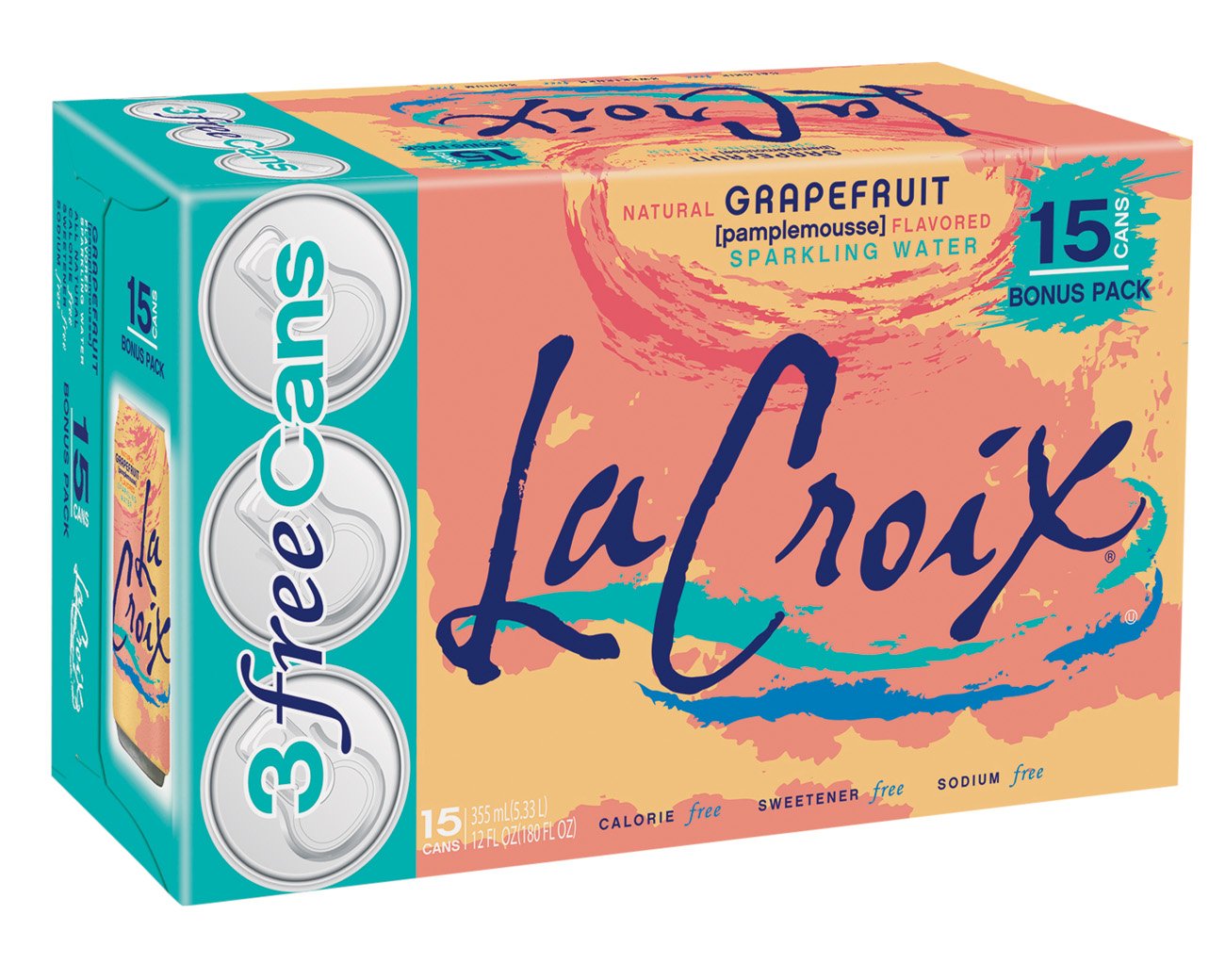LaCroix Grapefruit Sparkling Water 15 PK Cans Shop Water at HEB