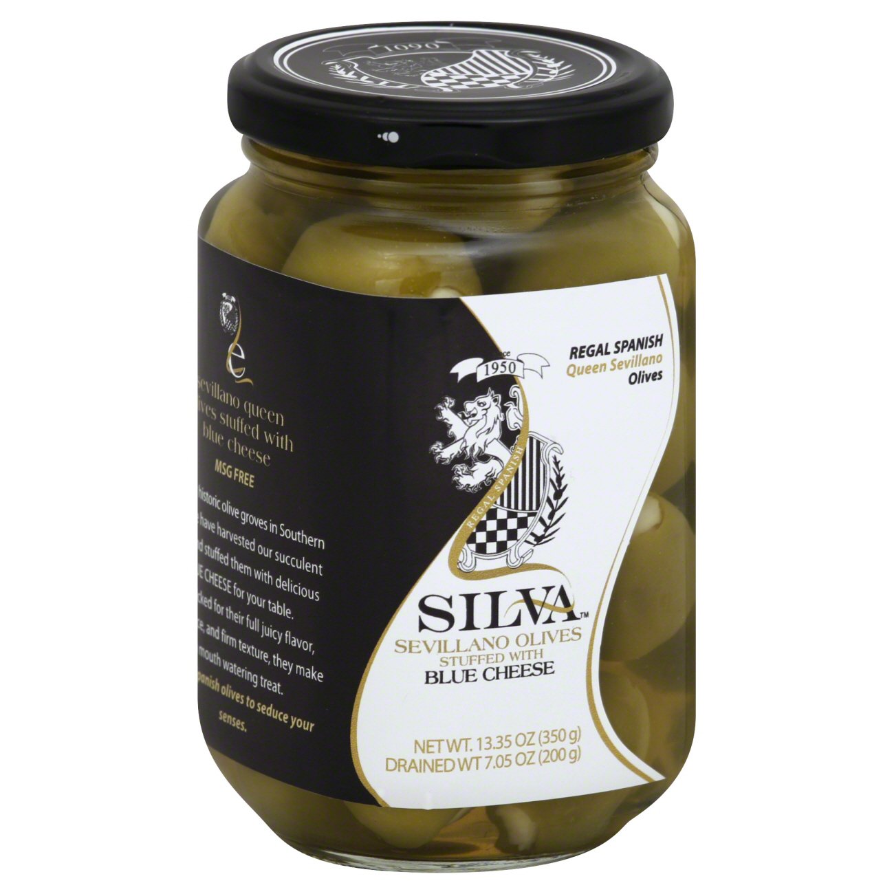 Silva Stuffed with Blue Cheese Sevillano Olives Shop Vegetables at HEB