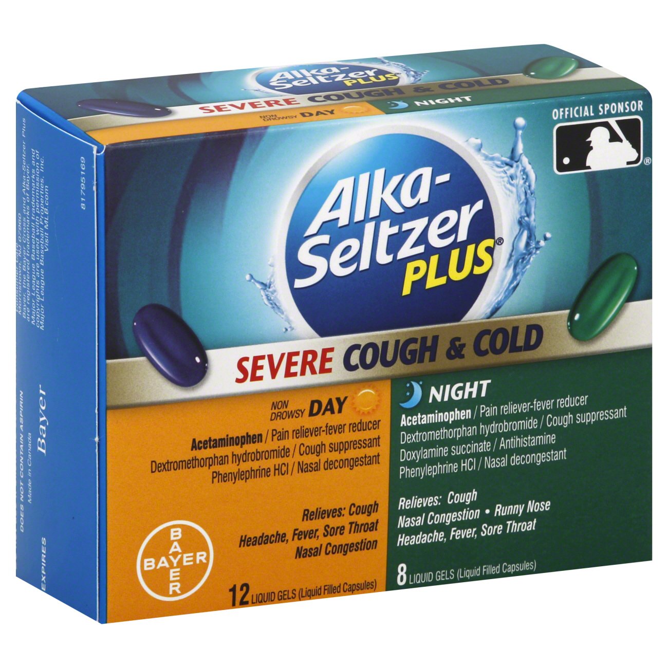 Alka Seltzer Plus Severe Cough And Cold Daynight Liquid Gels Shop