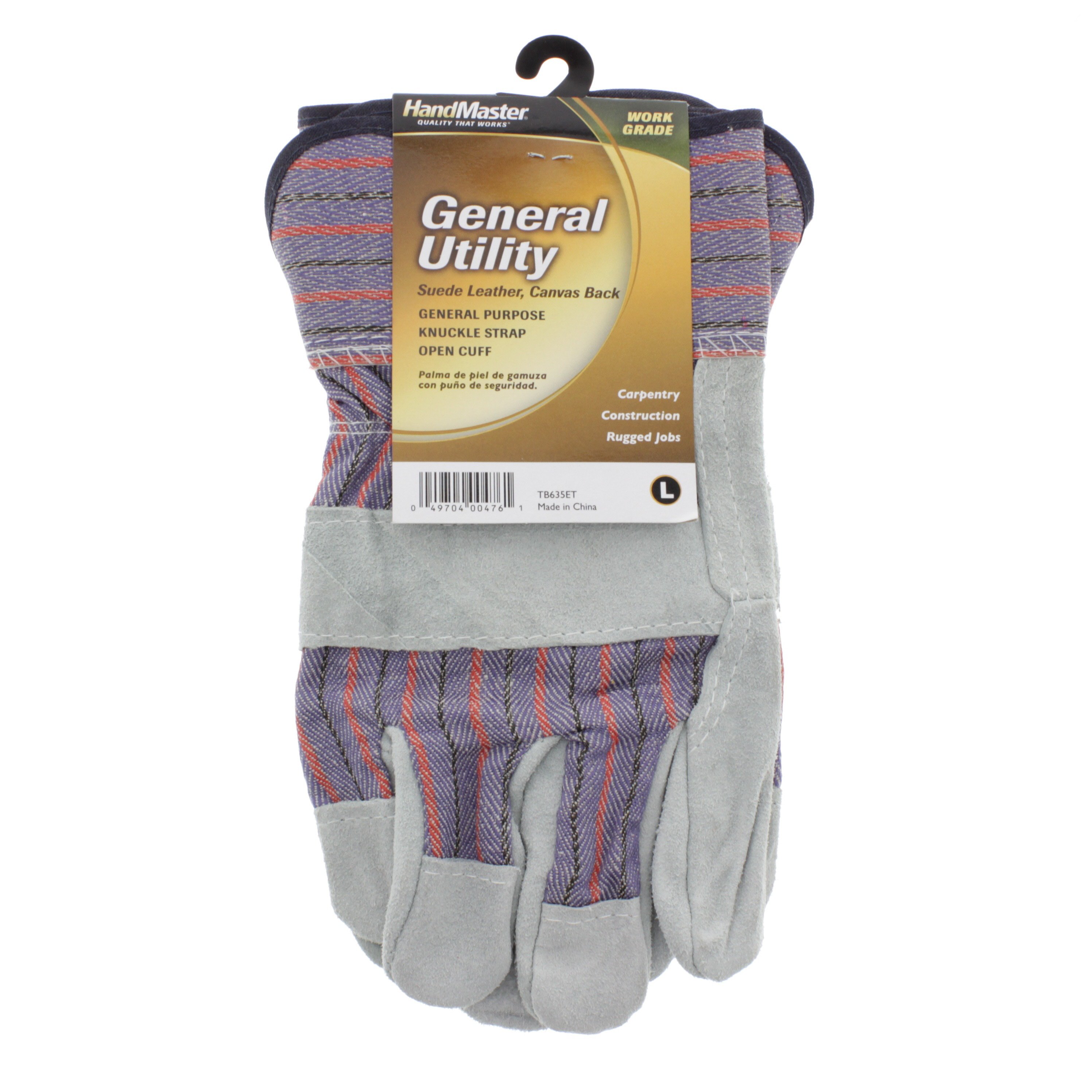 Magid Leather Palm Work Glove with Safety Cuff, Large Shop Safety