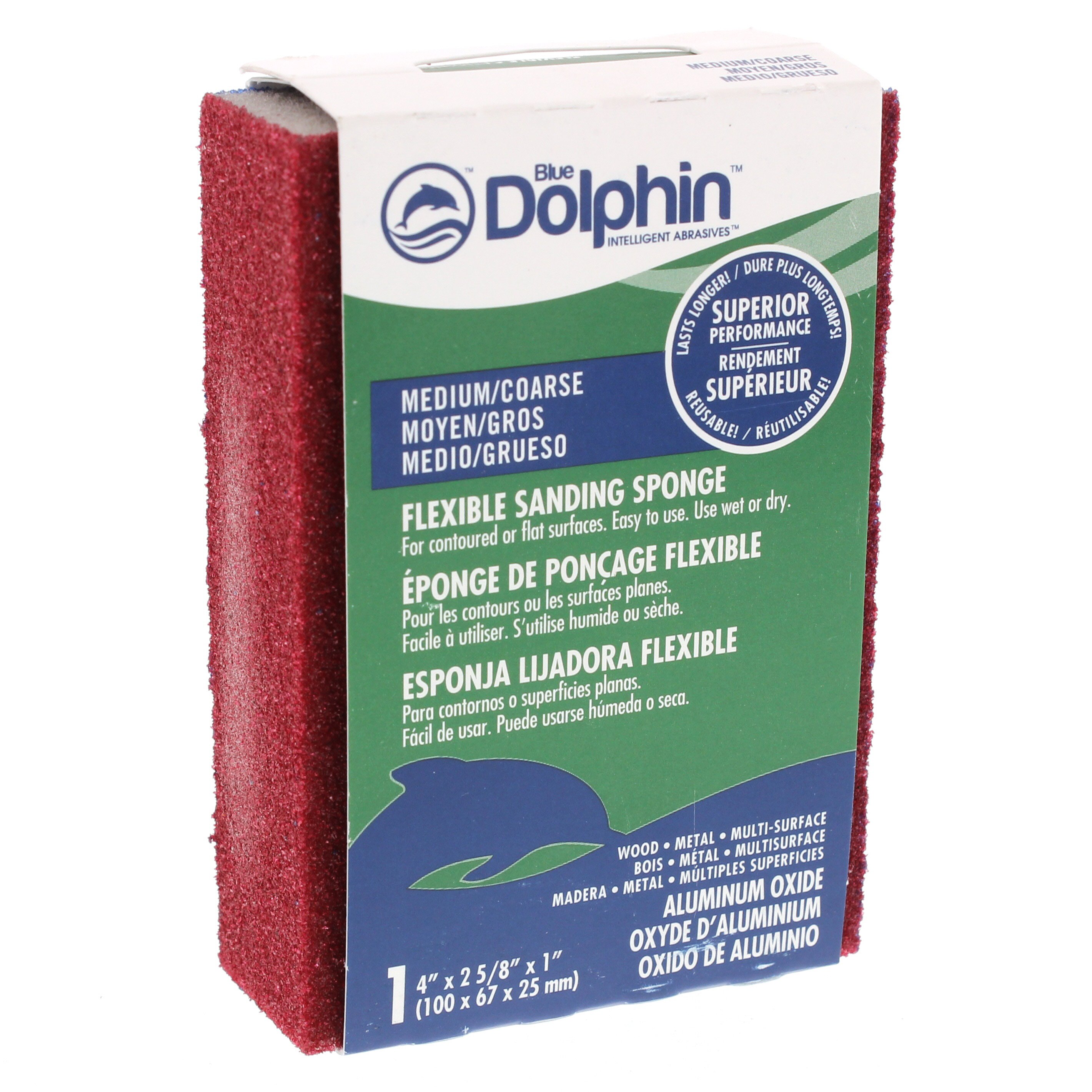 Linzer AllPurpose Sanding Block Medium Coarse Sponge Shop Sandpaper