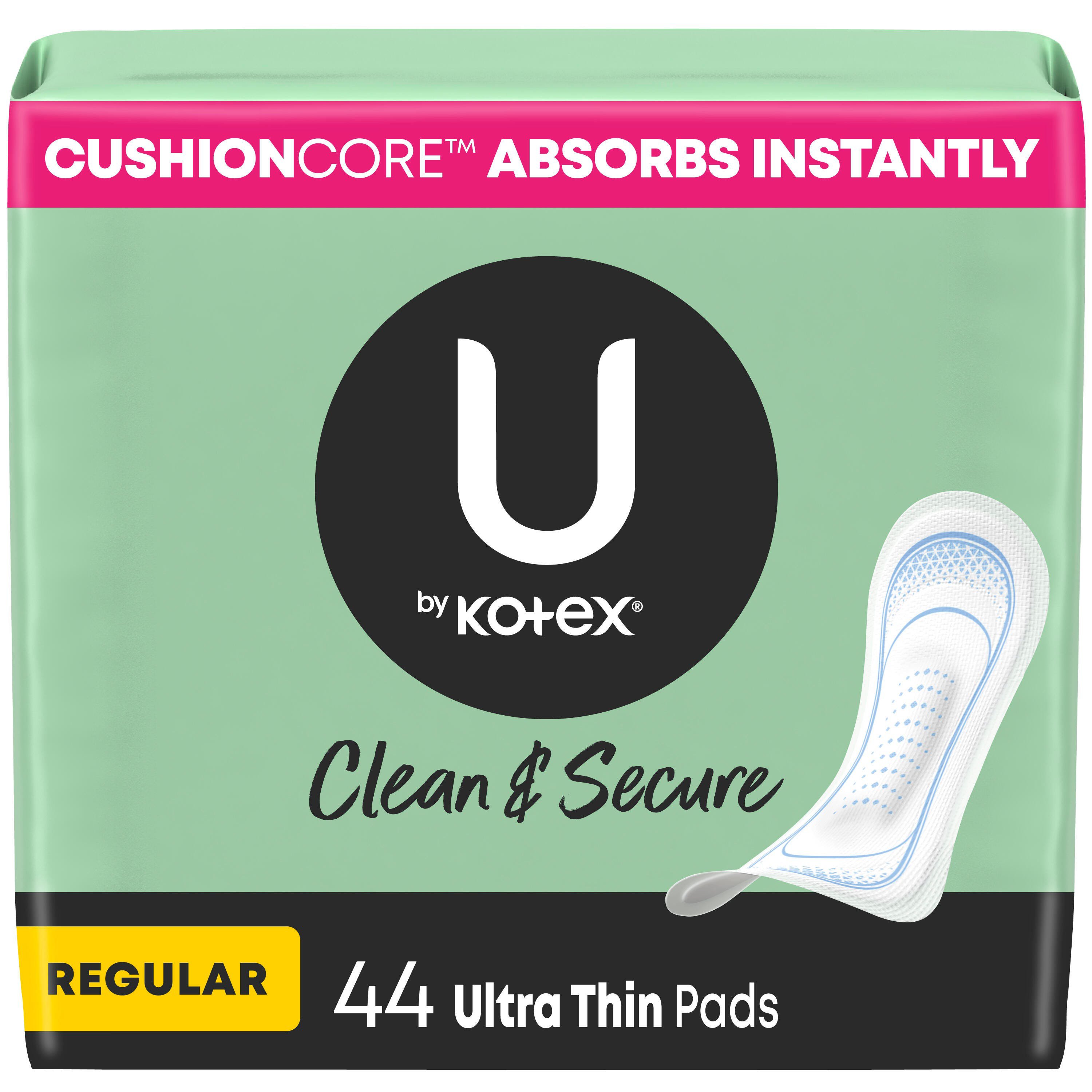 U by Kotex Clean & Secure Ultra Thin Pads Regular Shop Pads