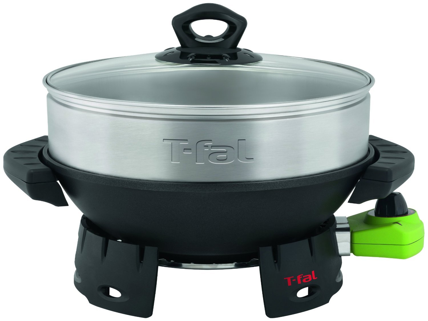 TFal 12 Inch Electric Wok With Steamer Shop Cookers & roasters at HEB