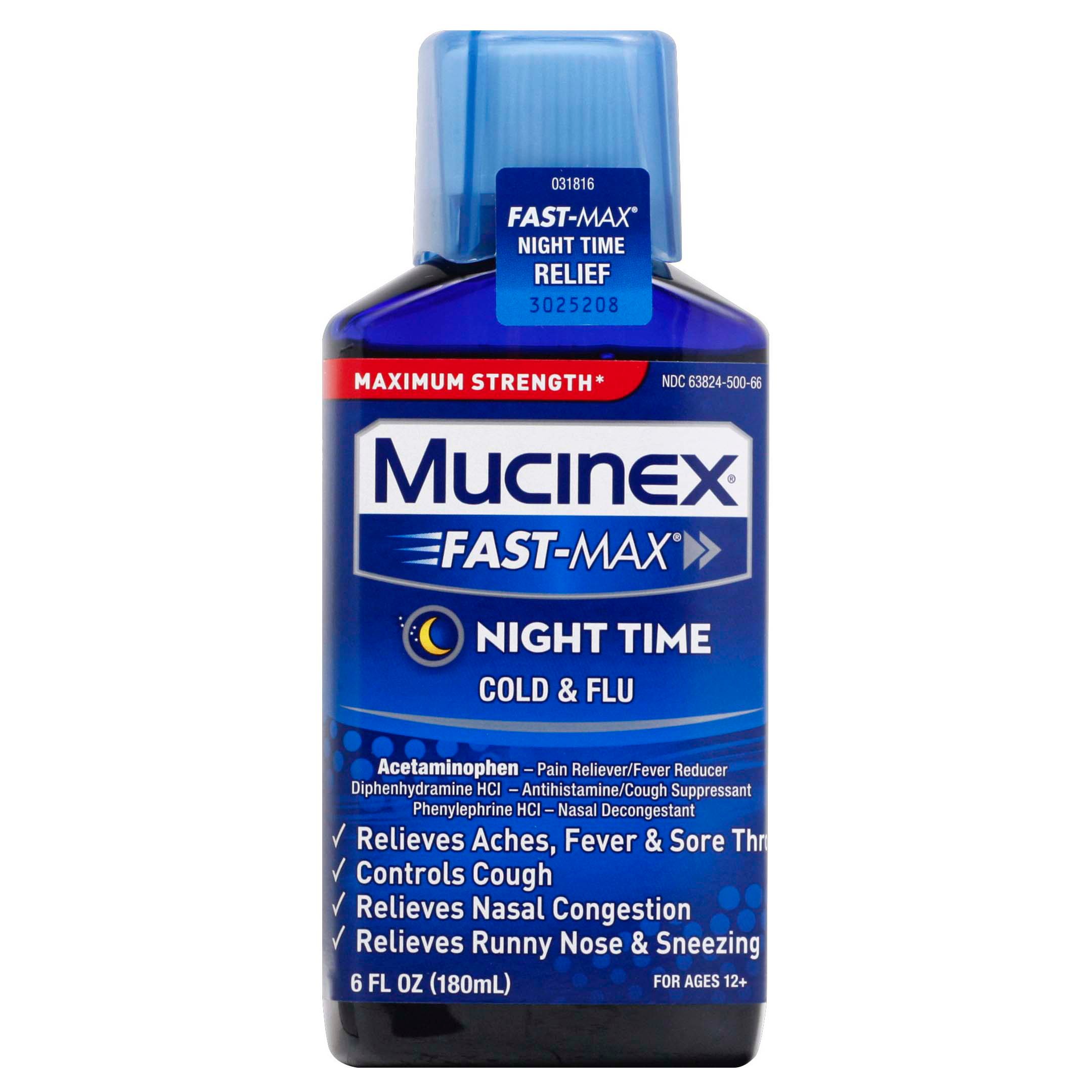 Mucinex Fast Max Night Time Cold And Flu Maximum Strength Shop Cough
