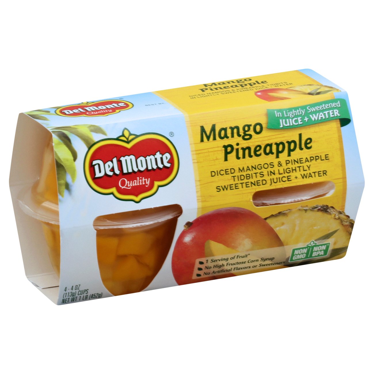 Del Monte Mango Pineapple Fruit Cups Shop Fruit at HEB