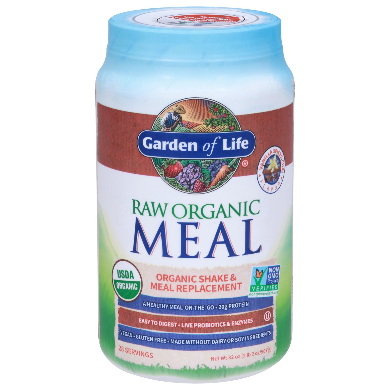 Garden of Life Raw Organic Meal Vanilla Spiced Chai Shake & Meal