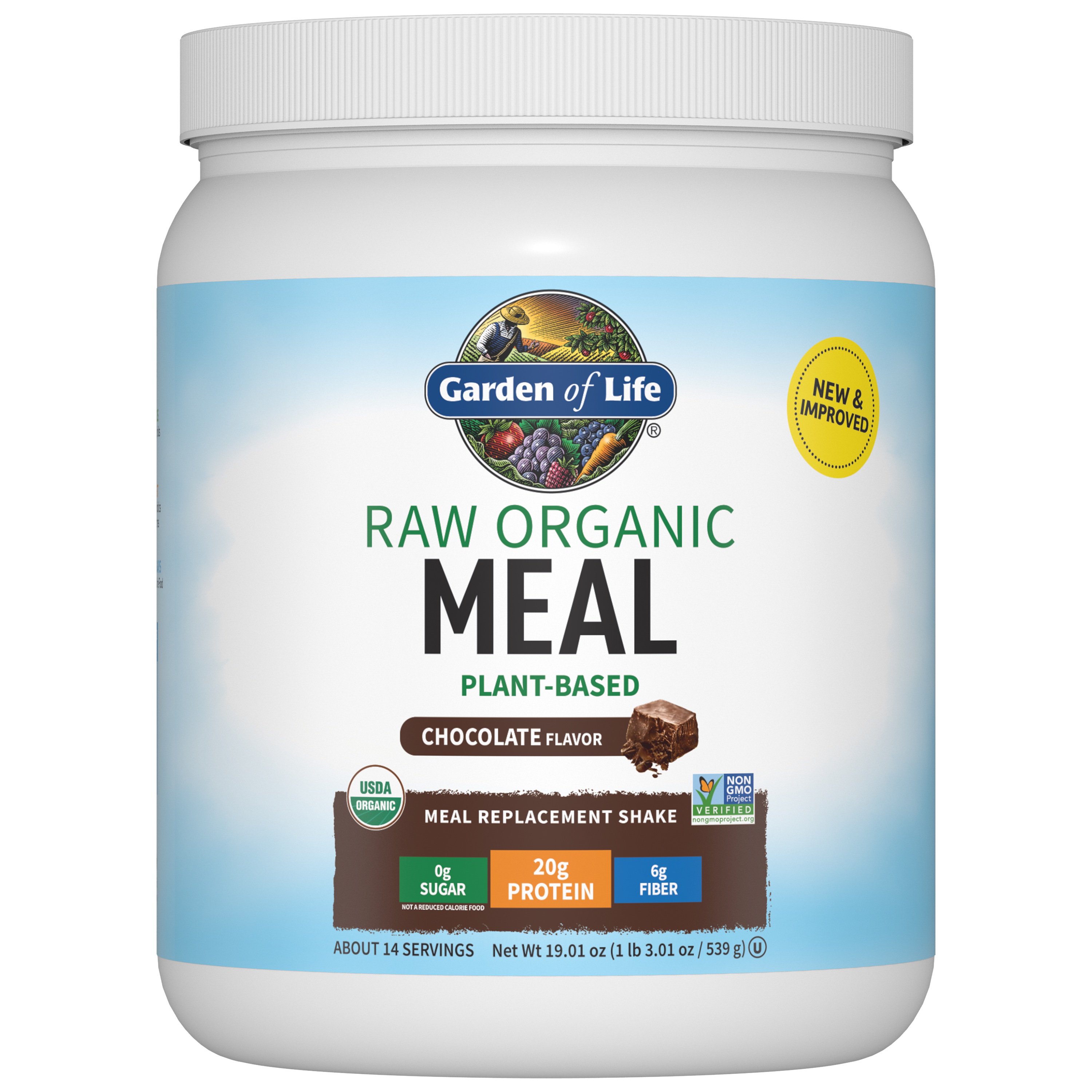Garden Of Life Raw Organic Meal Chocolate Shake Meal Replacement