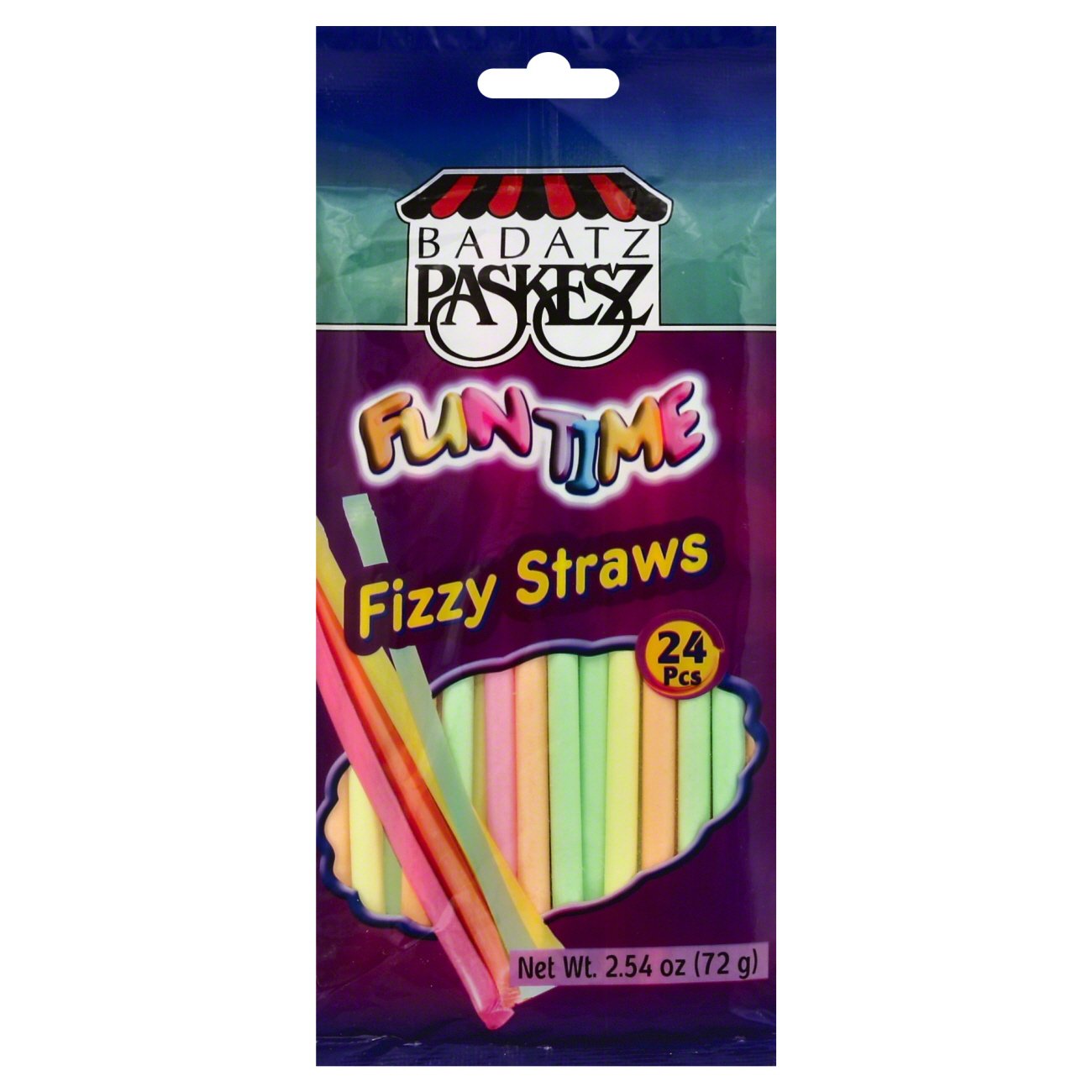 Paskesz Fun Time Kosher Fizzy Straws - Shop Candy at H-E-B