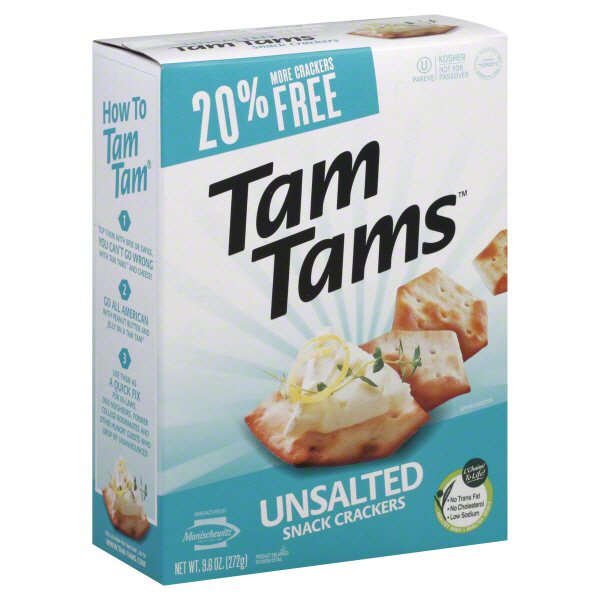 Tam Tams Unsalted Snack Crackers Shop Snacks & Candy at HEB