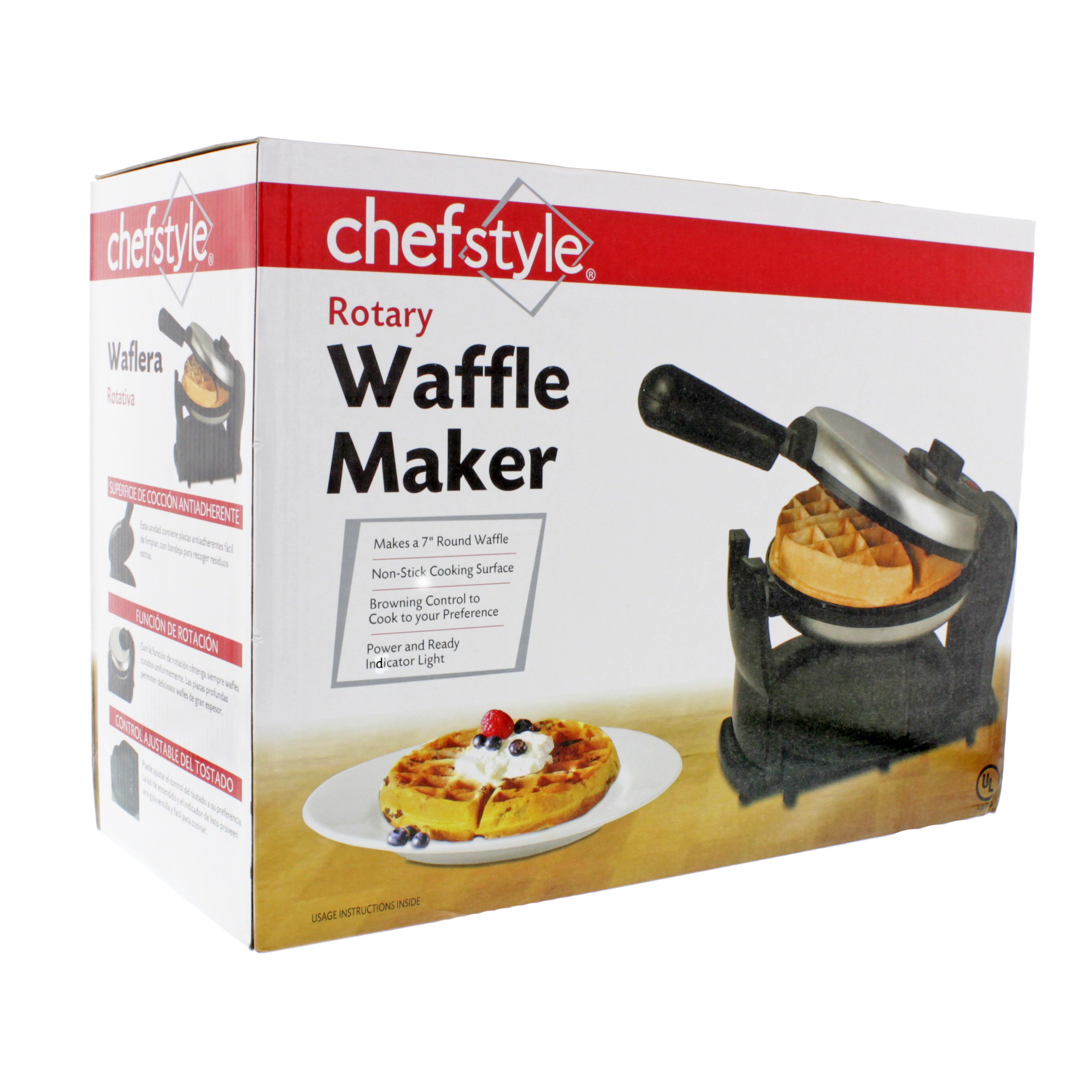 chefstyle Belgian Rotary Waffle Maker Shop Kitchen & Dining at HEB