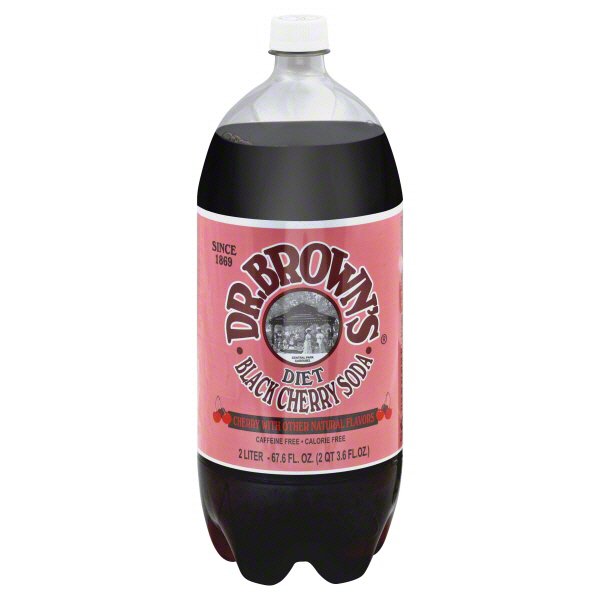 Dr Brown's Kosher Diet Black Cherry Soda Shop Soda at HEB