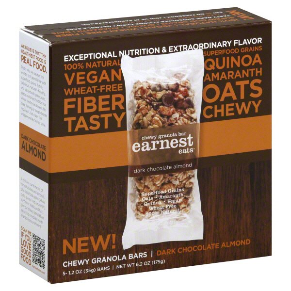 Earnest Eats Dark Chocolate Almond Chewy Granola Bars Shop Granola