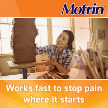 Motrin Ibuprofen 200mg Pain & Fever Relief Tablets
