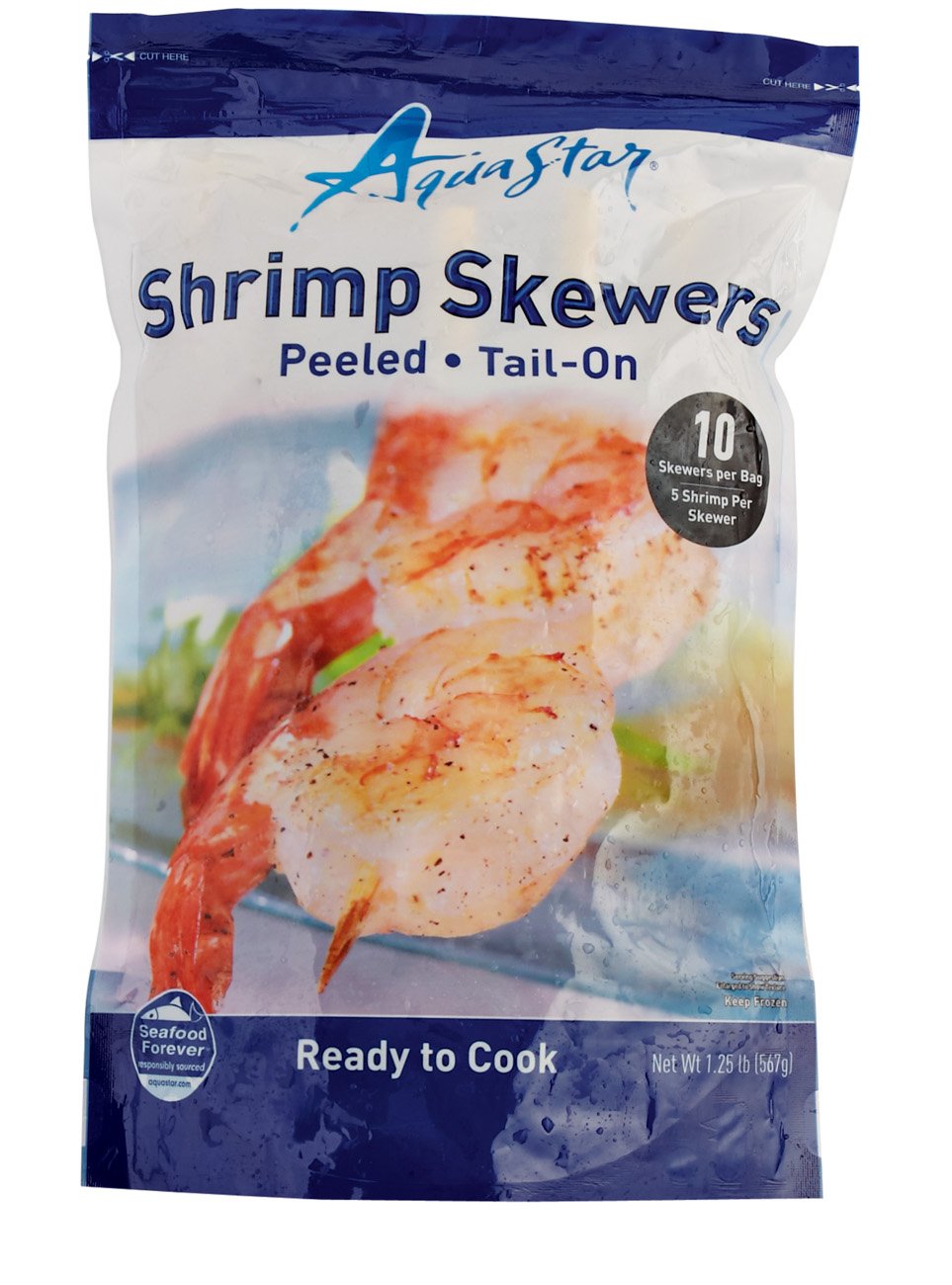 Aquastar Shrimp Skewers 10 Count - Shop Shrimp & shellfish at H-E-B