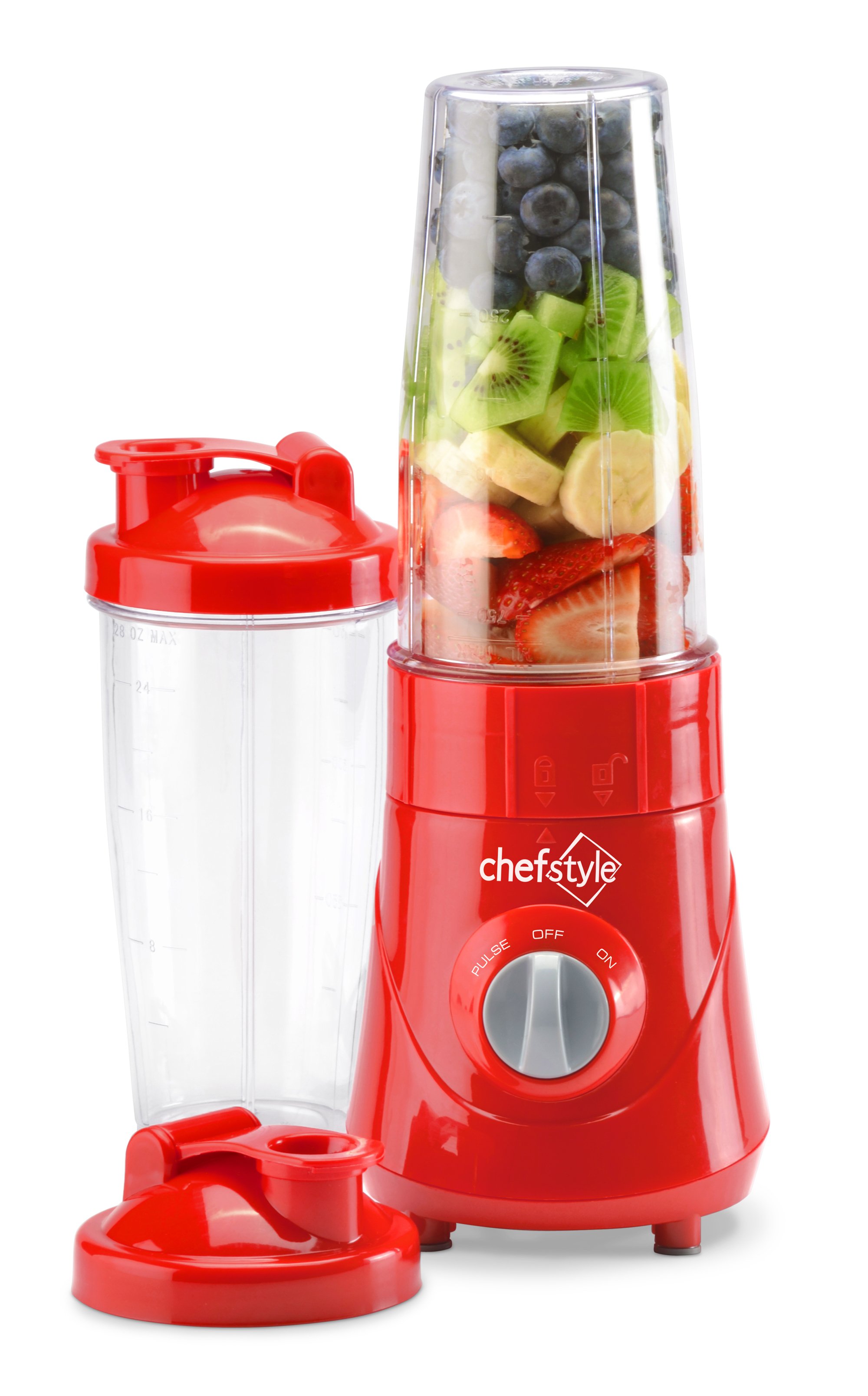 chefstyle On The Go Personal Blender, Red - Shop Blenders & Mixers