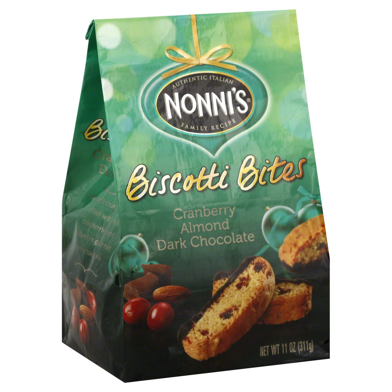 Nonni's Cranberry Almond Dark Chocolate Biscotti Bites Shop Cookies