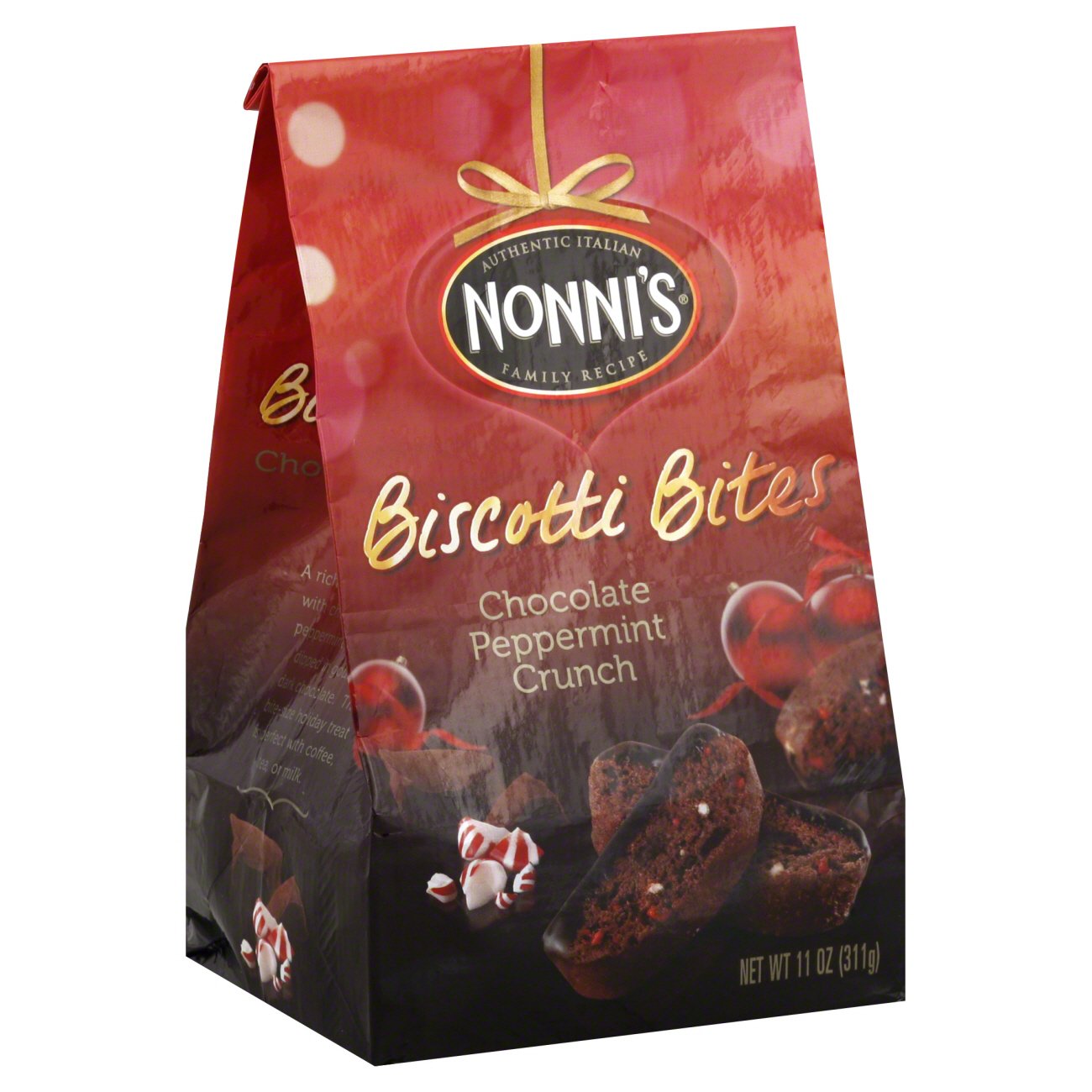 Nonni's Chocolate Peppermint Crunch Biscotti Bites Shop Snacks
