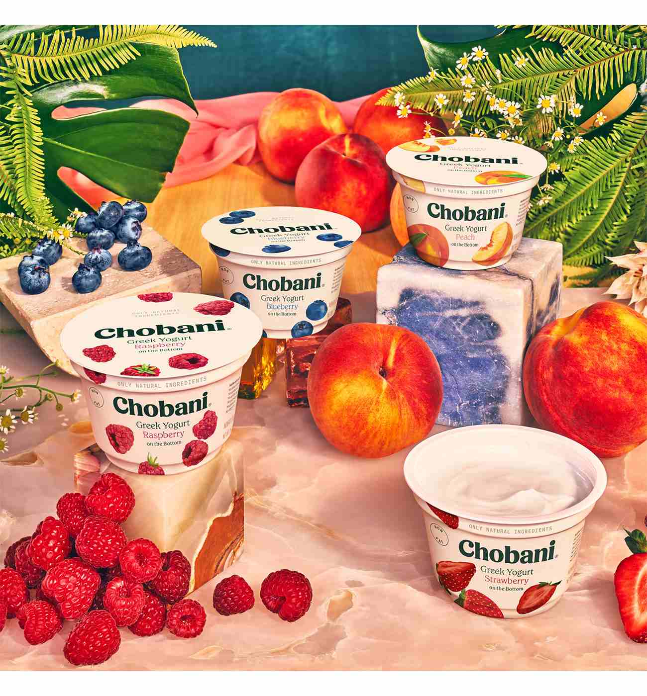 Chobani Non-Fat Blueberry on the Bottom Greek Yogurt; image 2 of 5