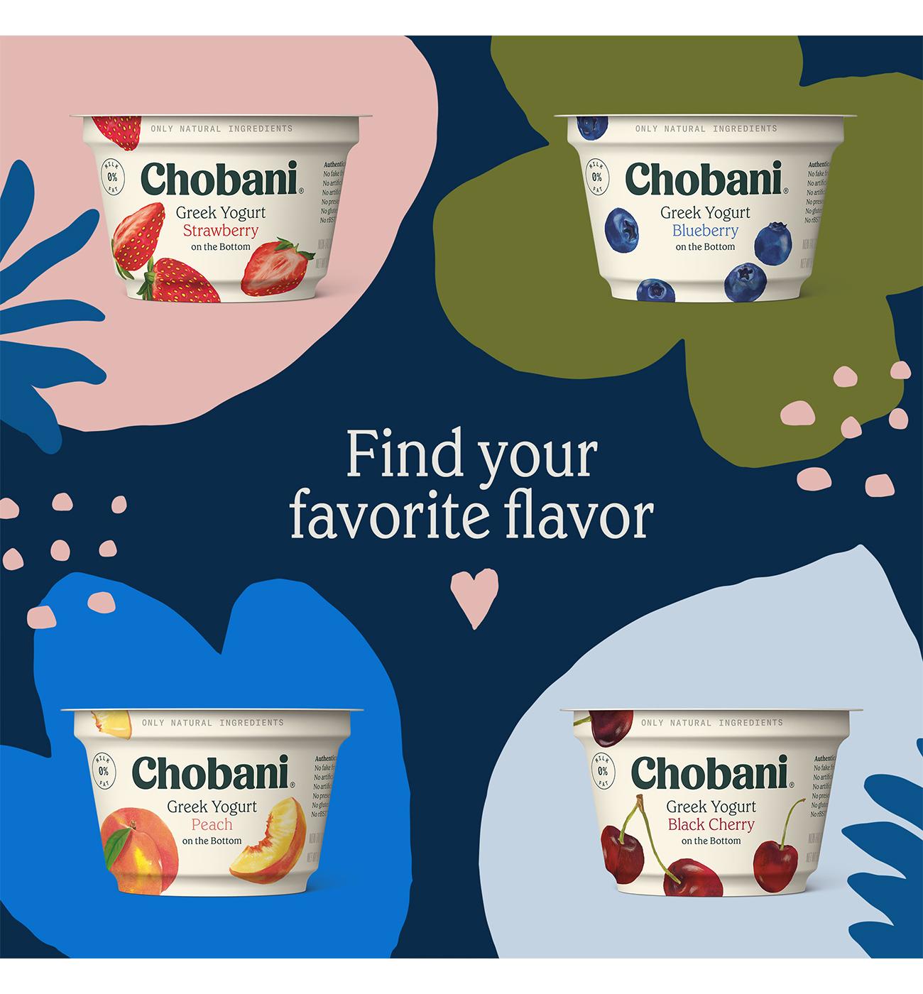 Chobani Non-Fat Blueberry on the Bottom Greek Yogurt; image 3 of 5