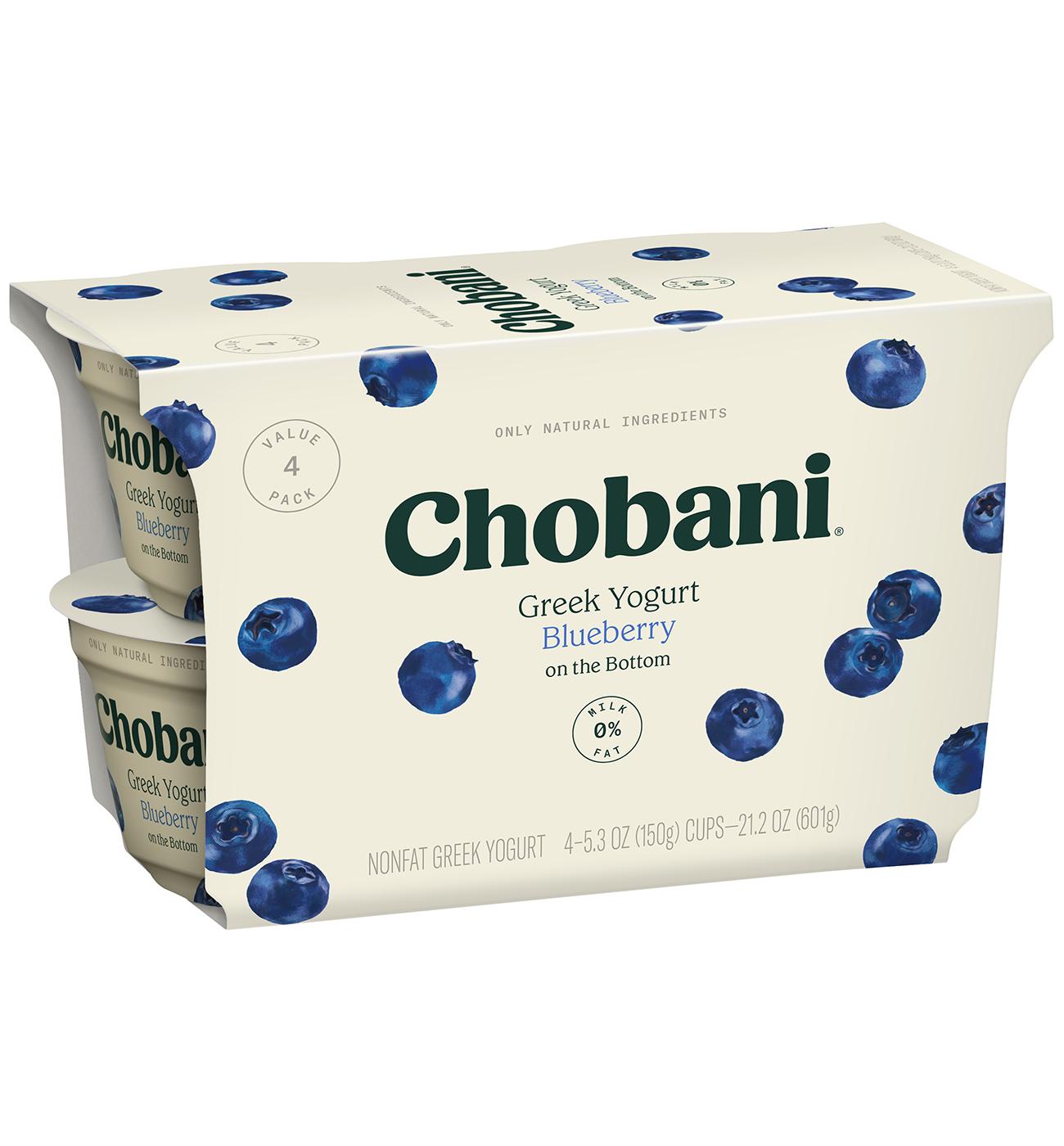 Chobani Non-Fat Blueberry on the Bottom Greek Yogurt; image 5 of 5