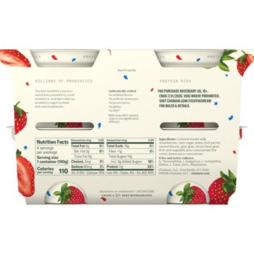 Chobani Non-Fat Strawberry on the Bottom Greek Yogurt