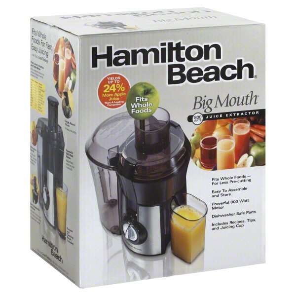 Hamilton Beach Big Mouth Juice Extractor, Black