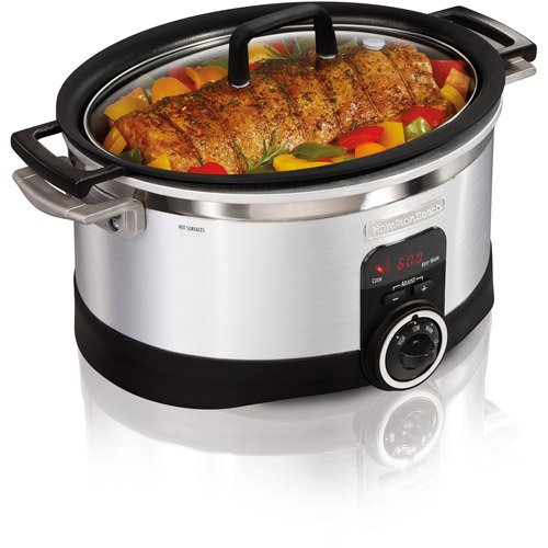 Hamilton Beach Silver Programmable 6Quart Slow Cooker Shop Cookers