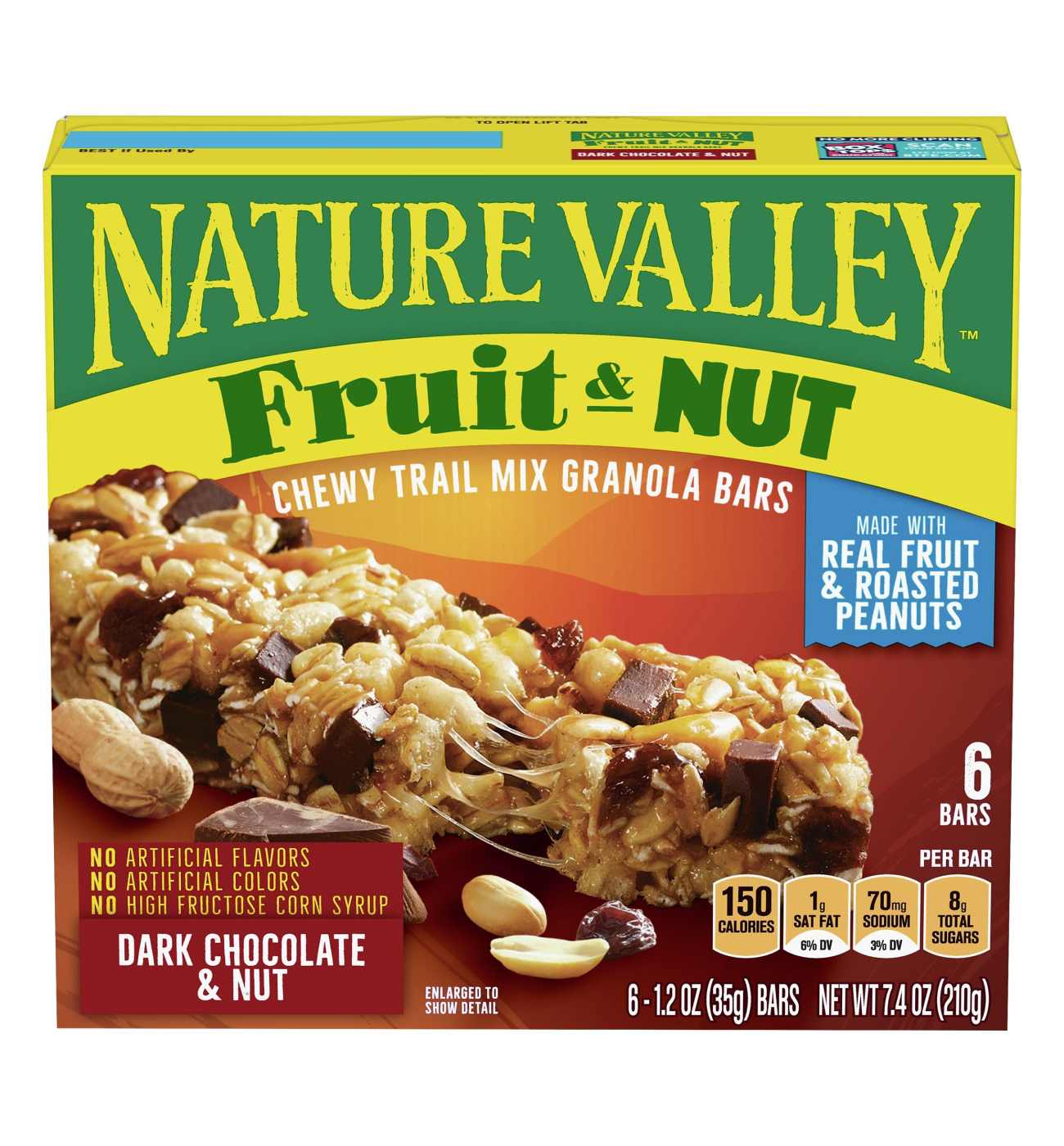 Nature Valley Trail Mix Chewy Dark Chocolate & Nut Granola Bars; image 2 of 2