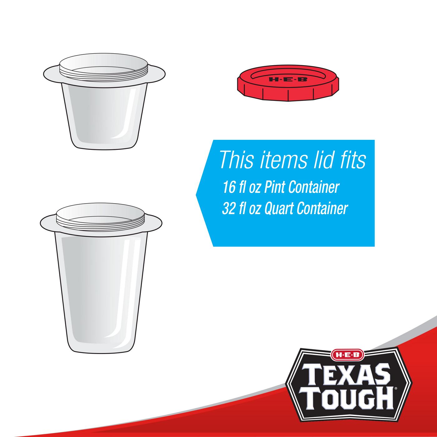 H-E-B Texas Tough EZ-Twist Food Storage Containers & Lids, 3 pk; image 3 of 6