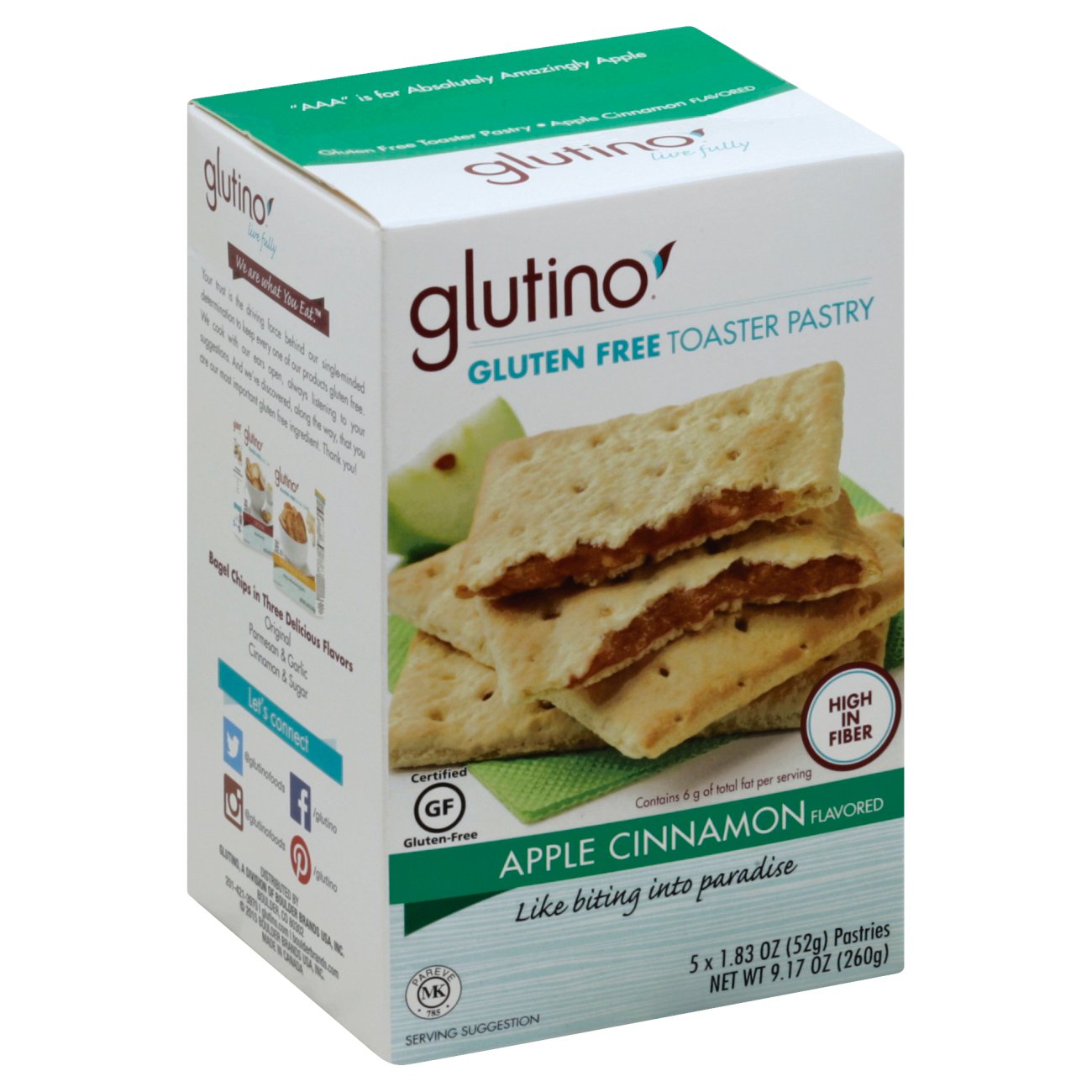 Glutino Apple Cinnamon Toaster Pastry Shop Toaster Pastries at HEB