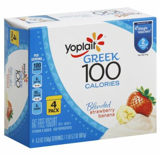 Yoplait Greek Strawberry Banana 100 Calories Yogurt Shop Yogurt at HEB
