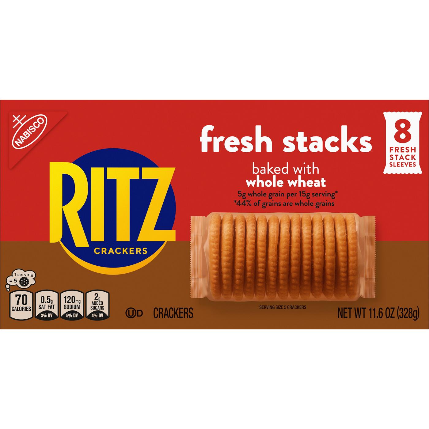 Ritz Fresh Stacks Whole Wheat Crackers; image 2 of 10