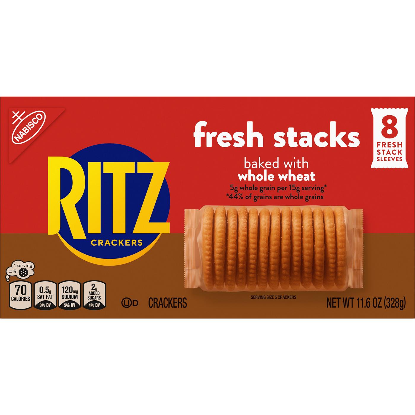 Ritz Fresh Stacks Whole Wheat Crackers; image 2 of 11