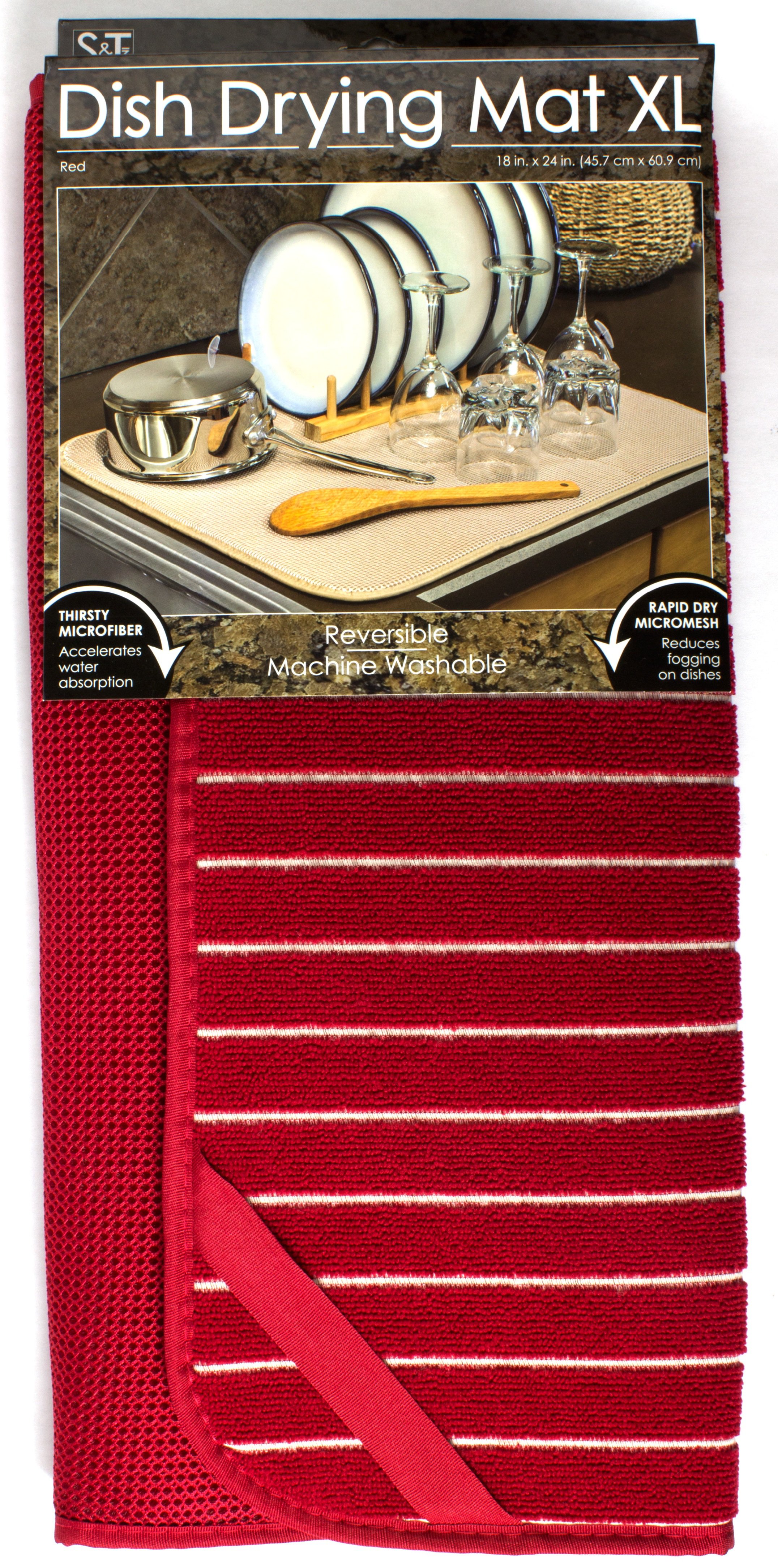 Dish drying mat online red