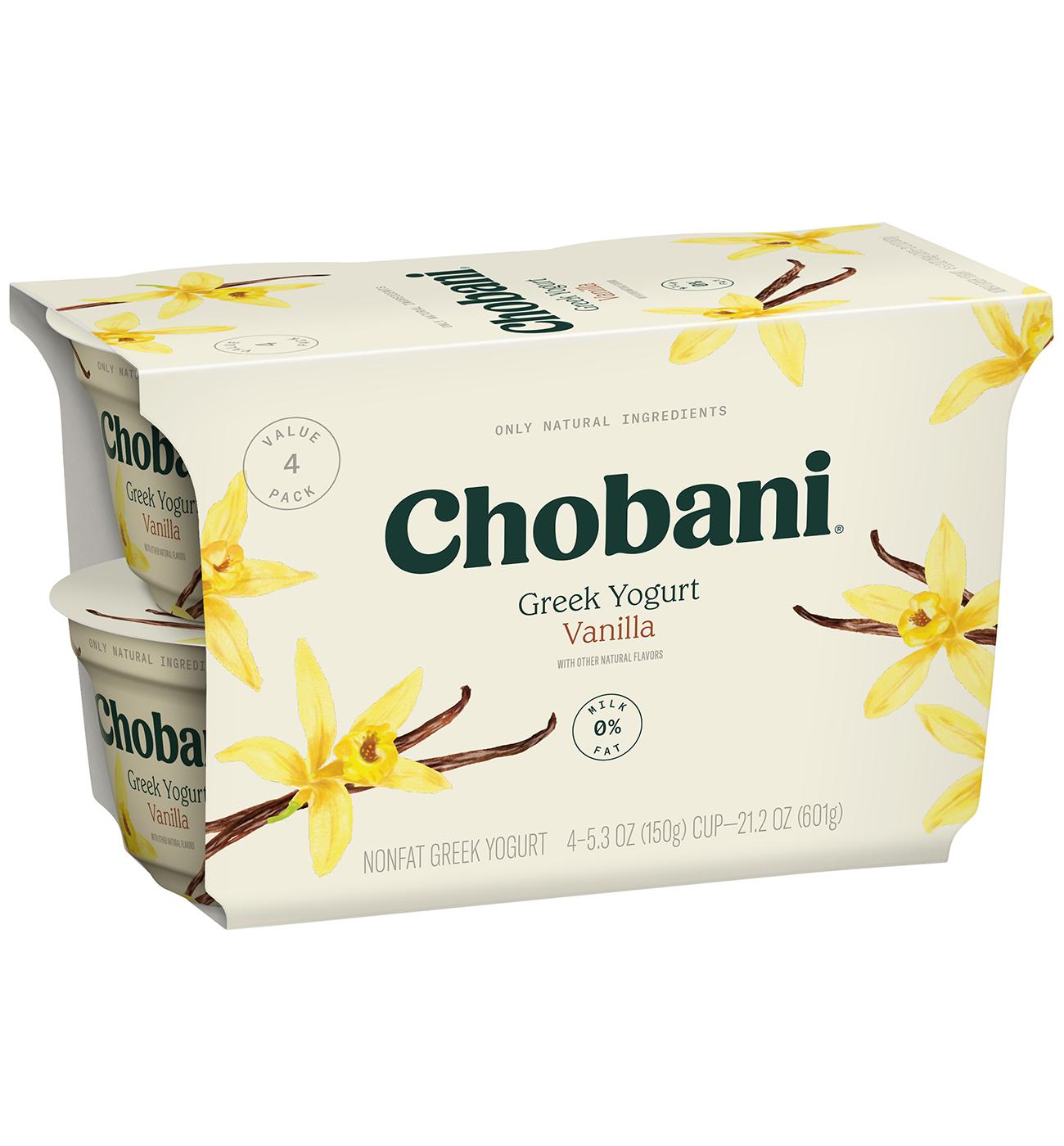 Chobani Non-Fat Vanilla Blended Greek Yogurt; image 3 of 5