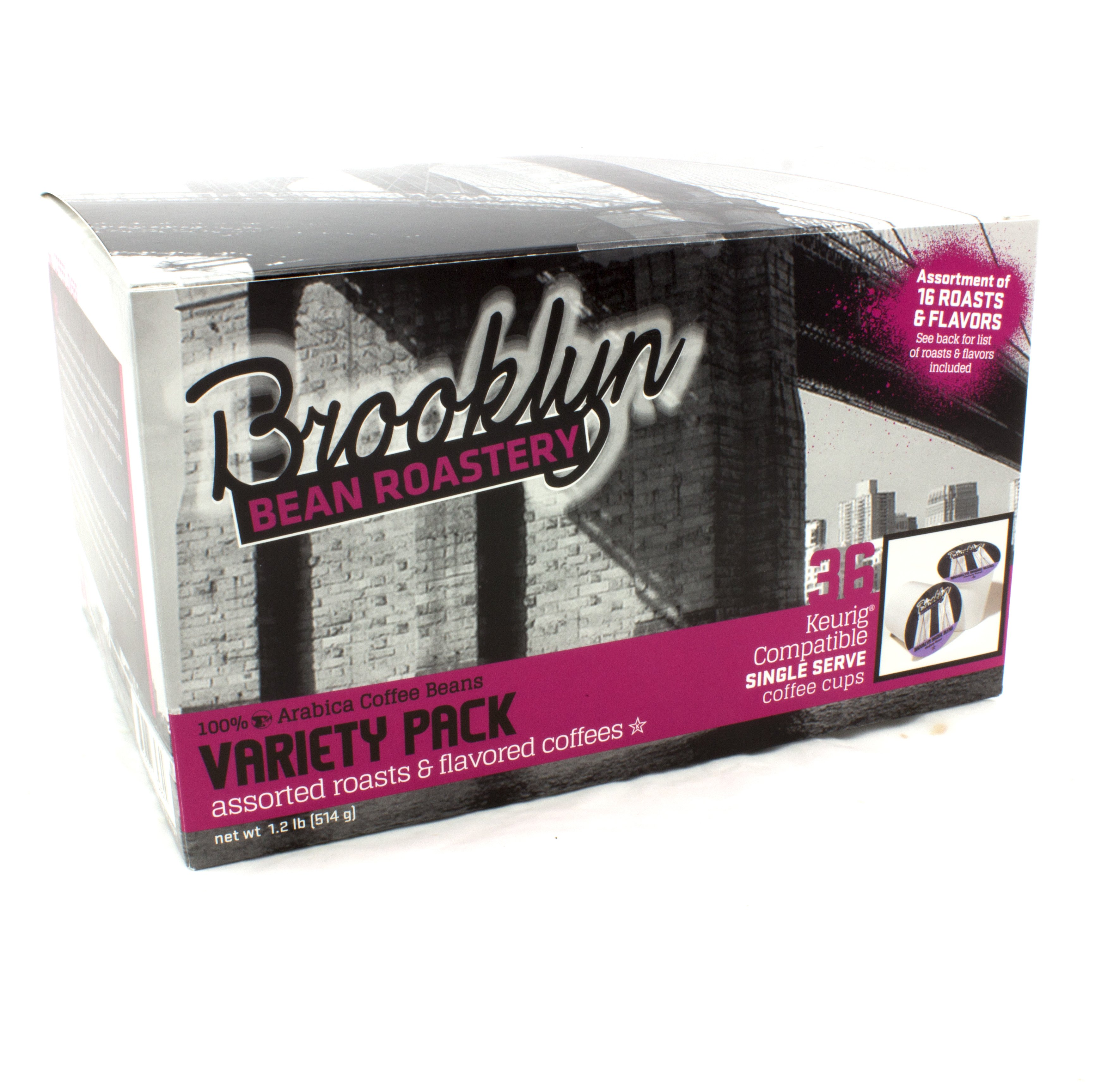 Brooklyn Bean Roastery Single Serve Coffee K Cups Variety Pack