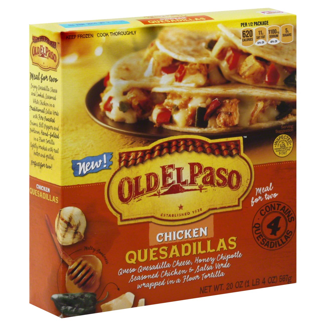Old El Paso Chicken Quesadillas - Shop Entrees & sides at H-E-B