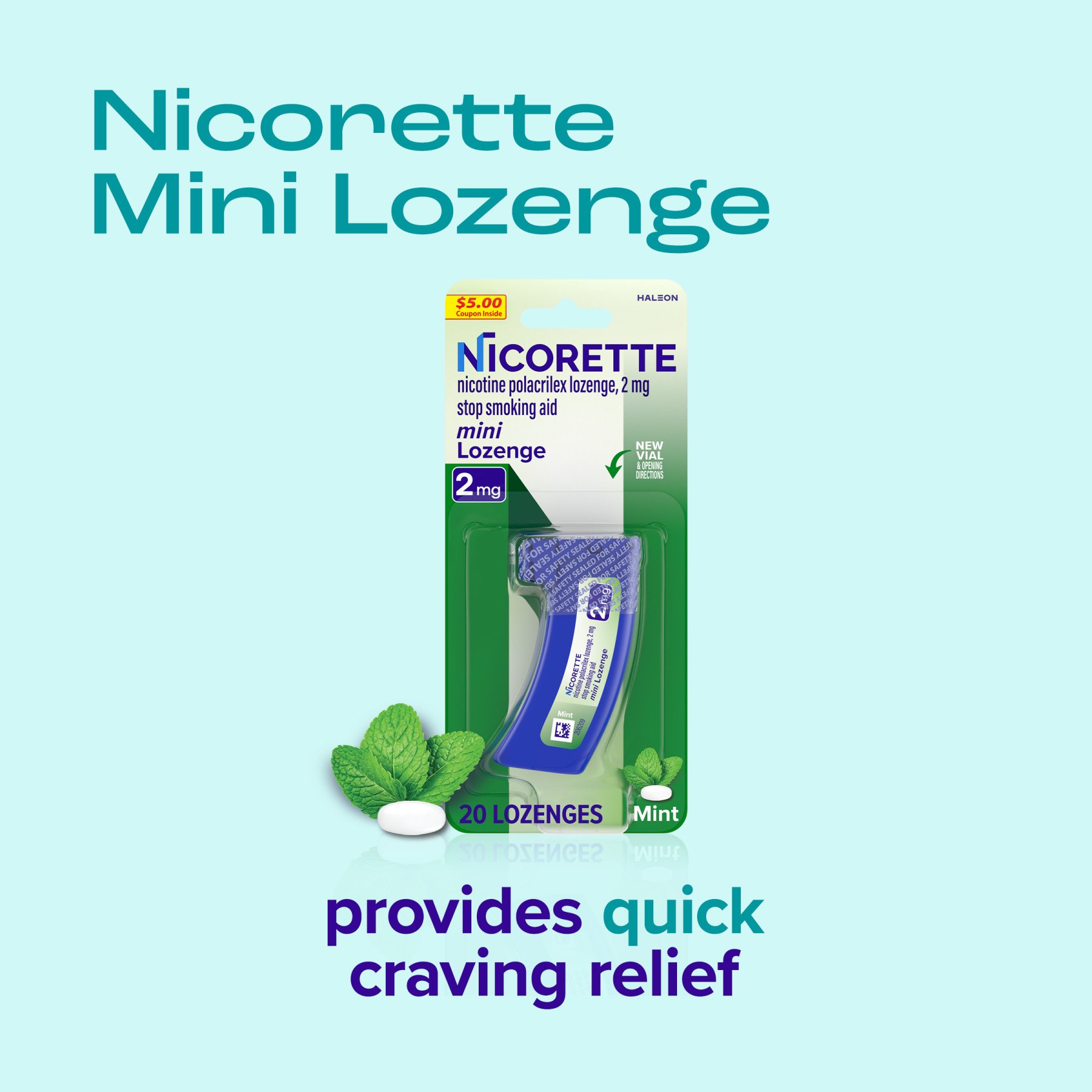 Nicorette Stop Smoking Aid Mini Lozenges - 2 Mg - Shop Smoking ...