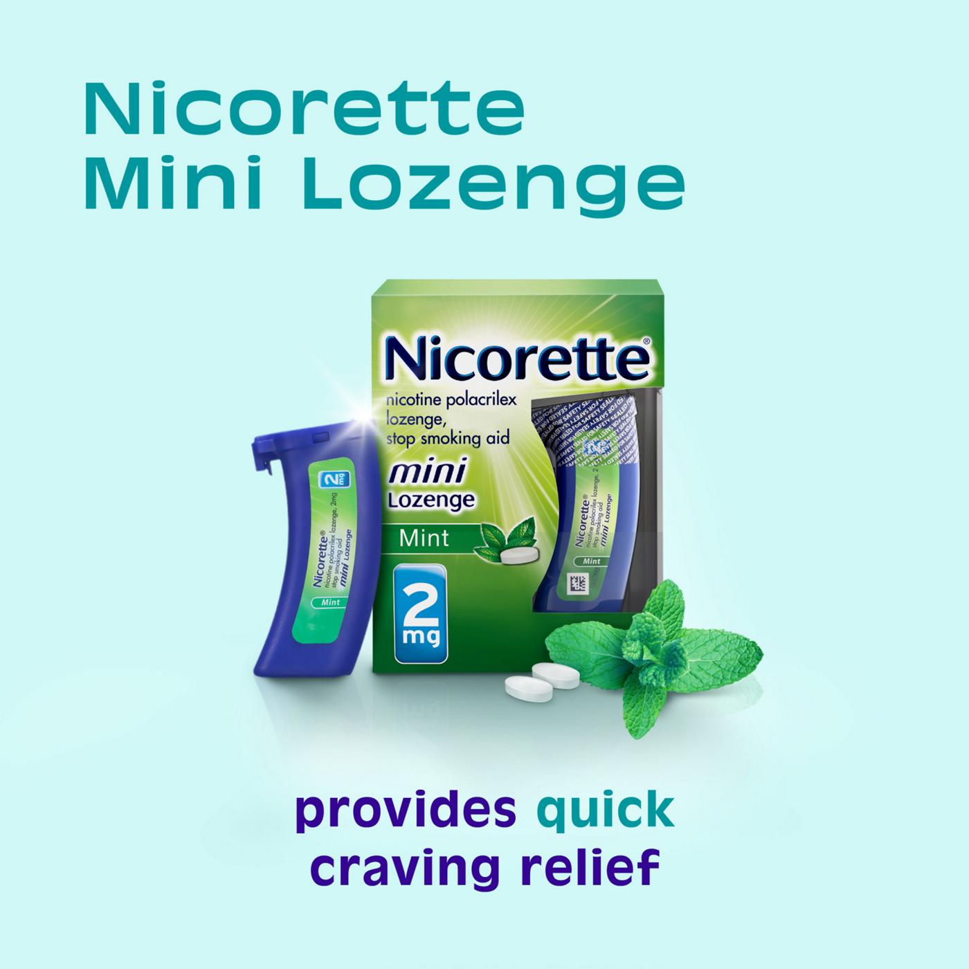 Nicorette Stop Smoking Aid Mini Lozenges - 2 mg; image 7 of 8