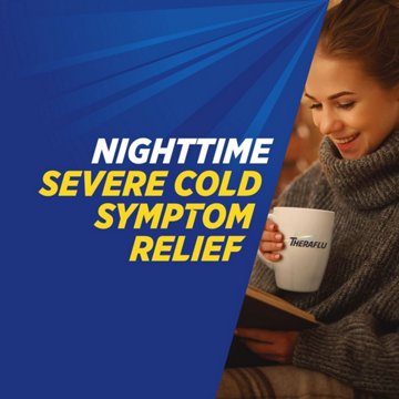 Theraflu Nighttime Severe Cold Relief Honey Lemon Flavor Powder